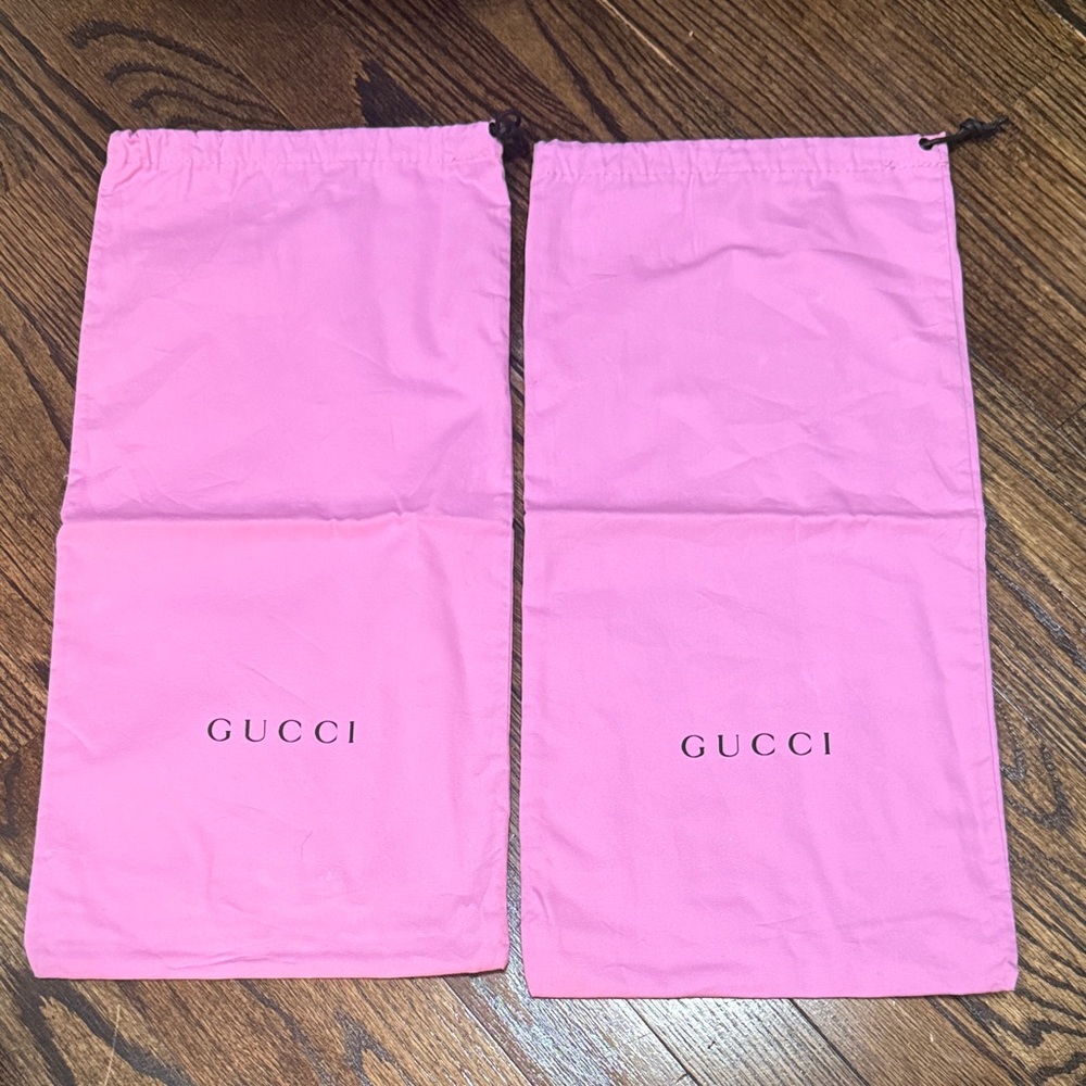 Gucci Pink Storage Dust Bags NEW